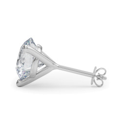 (4 CTTW) 2CT 3PRONG WIRE STUD EARRING